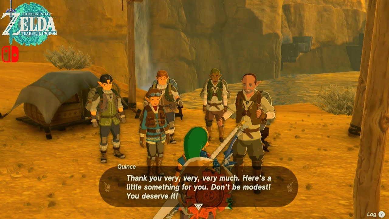 Legend of Zelda TOTK - Side Quests Disaster in Gerudo Canyon, Find a Three Groups & Stalry Plateau