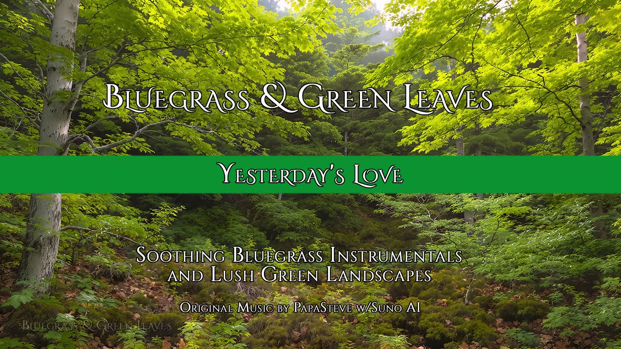 Yesterdays Love | Bluegrass & Green Leaves 4K Nature Instrumental