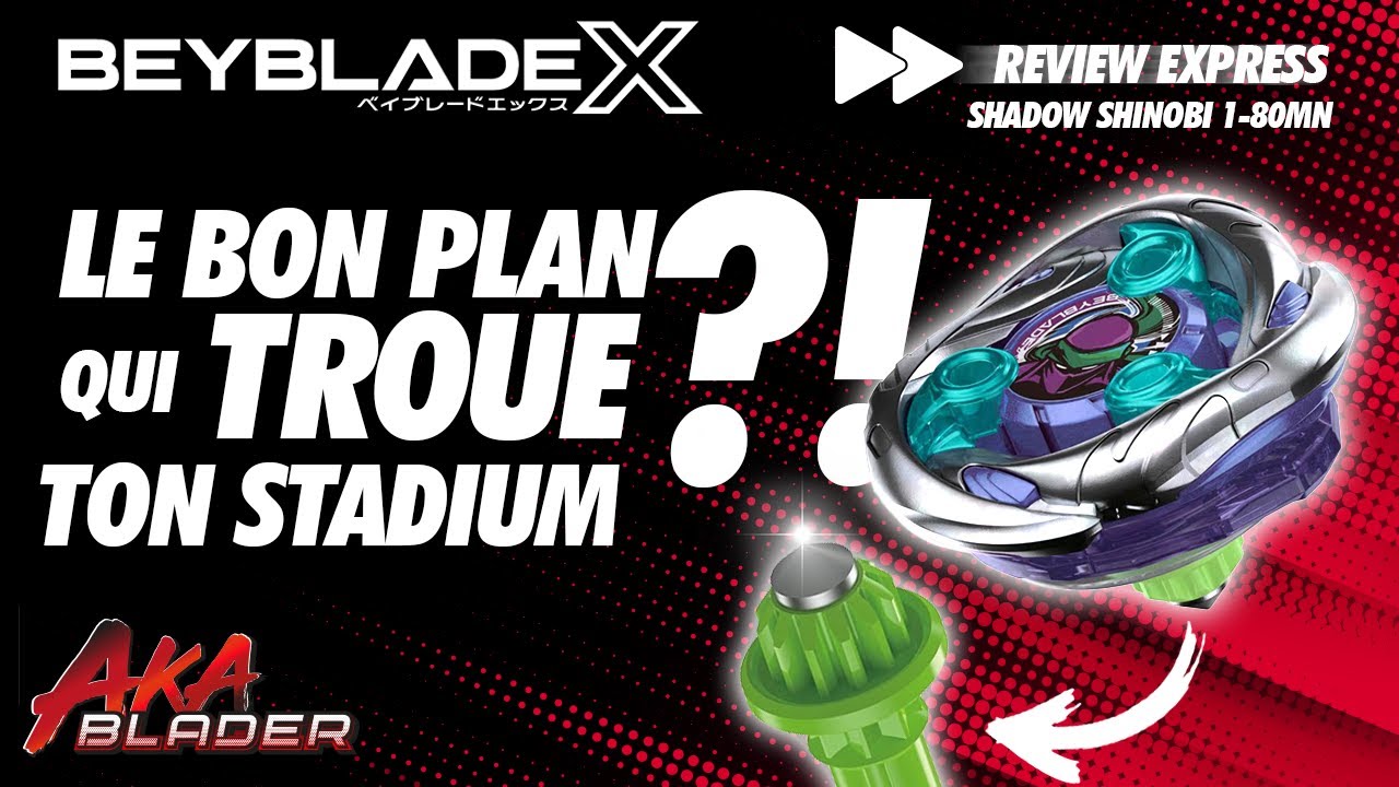 [Beyblade X] Shadow Shinobi – La PRIZE Hasbro qui détruit ton stadium ?! Unboxing & Review FR