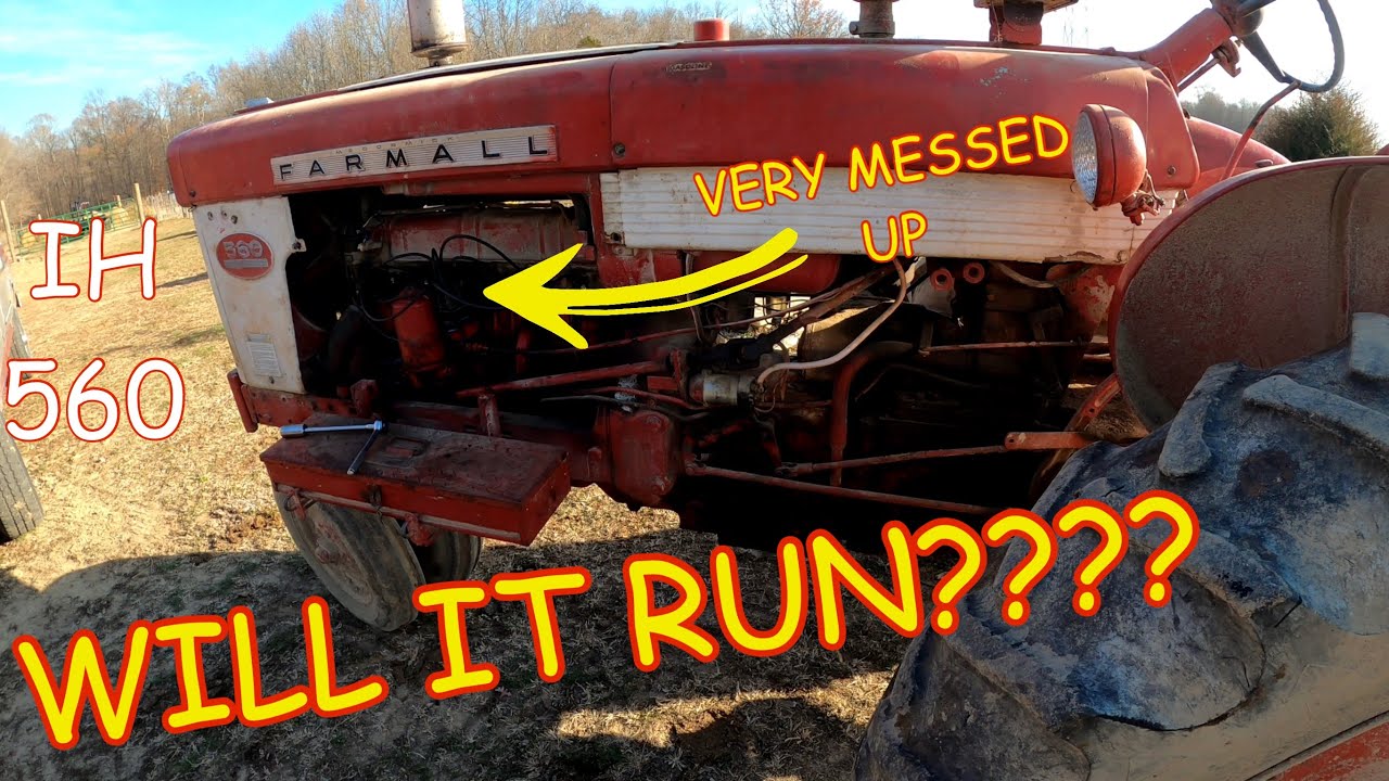 Broken Down IH 560 Farmall: WILL IT RUN????