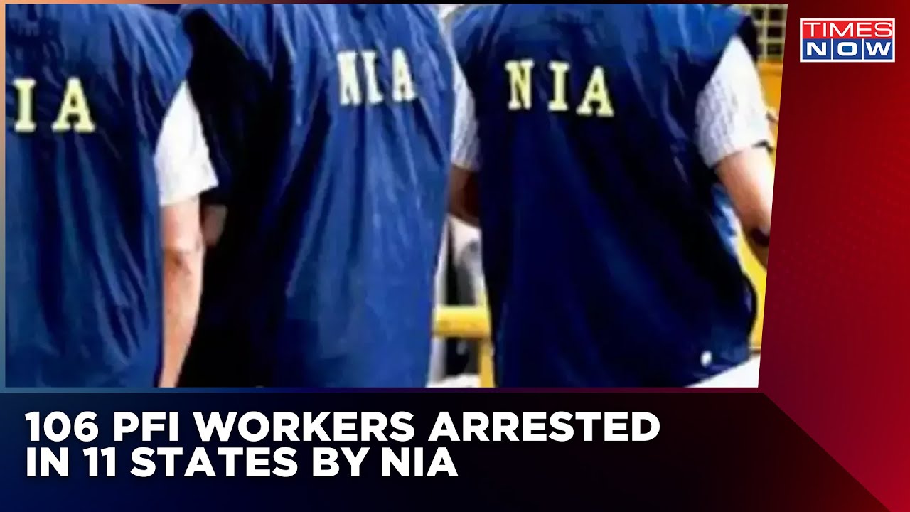 NIA Raids PFI Workers | 106 Workers Arrested Across 11 Indian States | English News | Breaking News