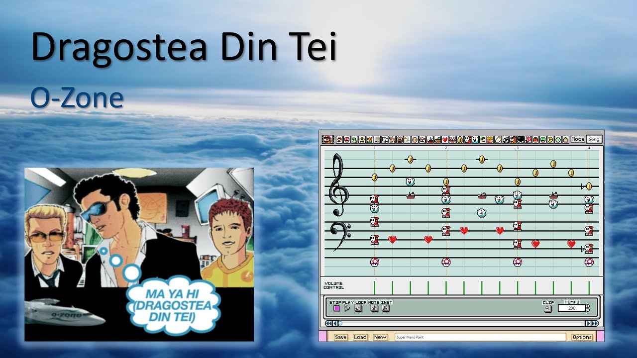 DRAGOSTEA DIN TEI [Numa Numa] by O-Zone but it's a Super Mario Paint cover
