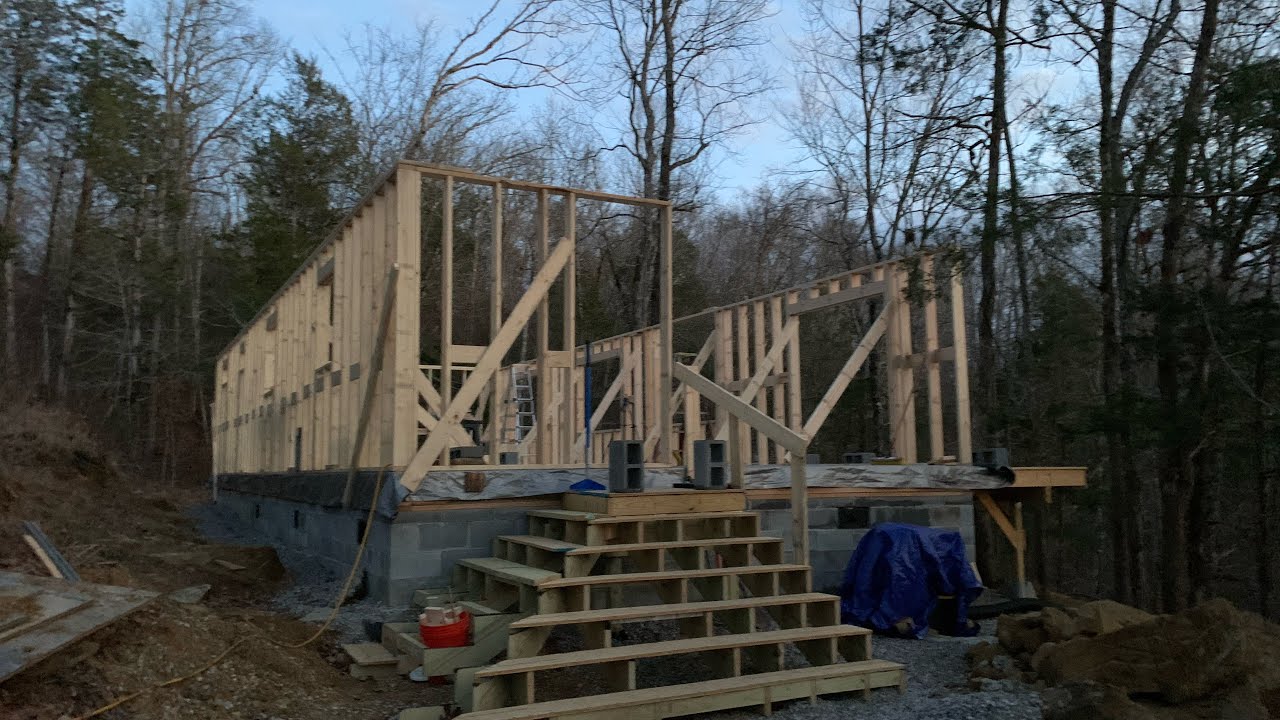 Almost done with framing and then sheeting the walls next