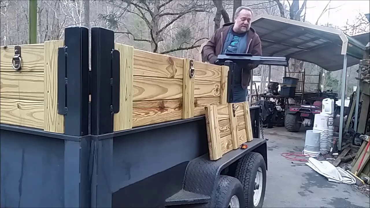Модернизация самосвального прицепа: съемные борта, крепление для запасного колеса, модификации за...
