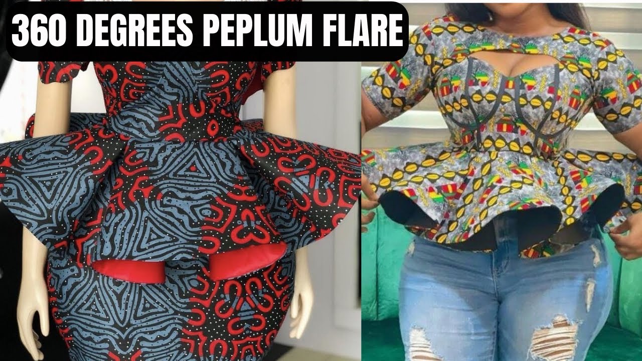 HOW TO CUT AND SEW A 360 DEGREES PEPLUM FLARE, PROPERLY ATTACH CRINOLINE