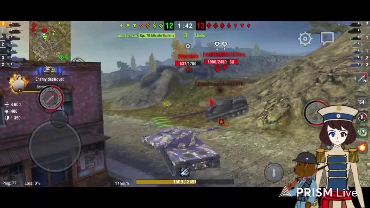 World of Tanks Blitz platoon stream test 1 