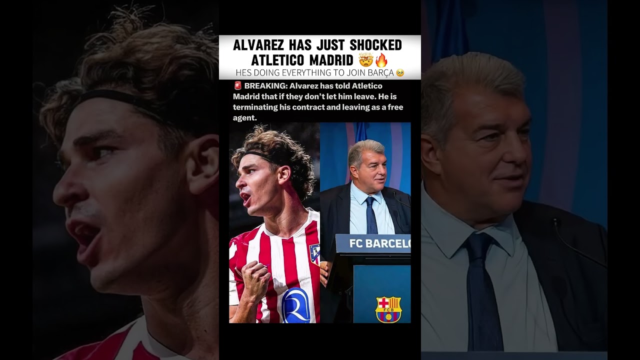 Julian Alvarez Wants BAR&Ccedil;A at All Costs! 🤯 #julian #short