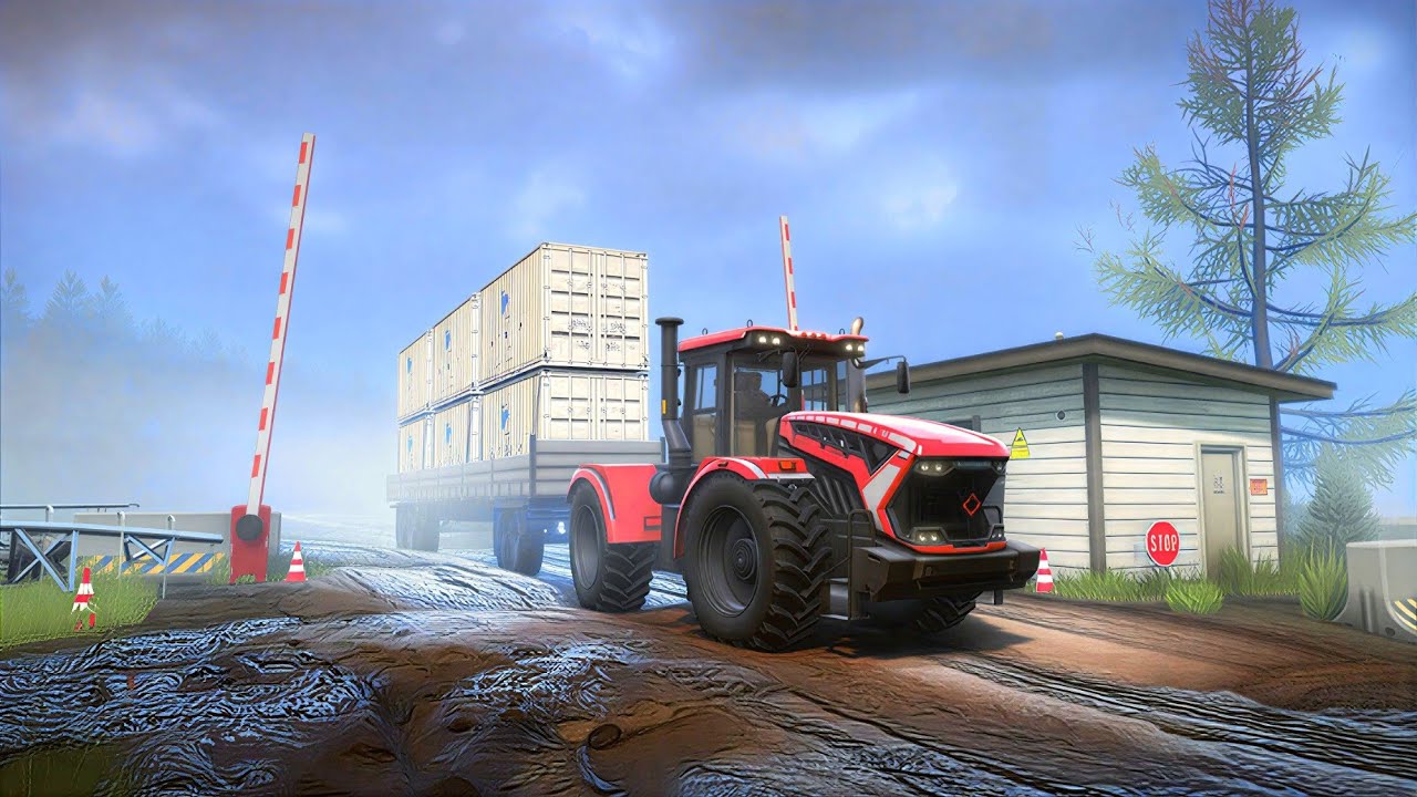 Off-Road HEAVY HAUL: Tractor vs. Stacked Shipping Containers on a bumpy Road | EnhCrea #168
