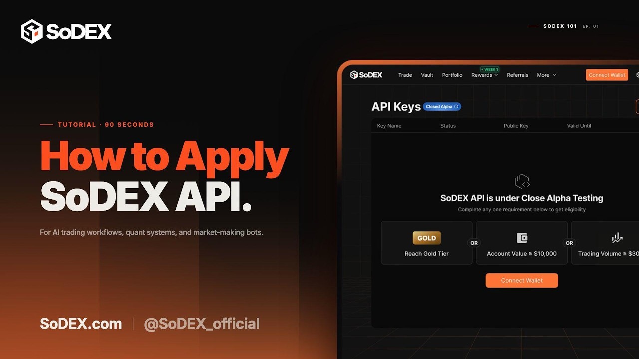 Как использовать API SoDEX | SoDEX101