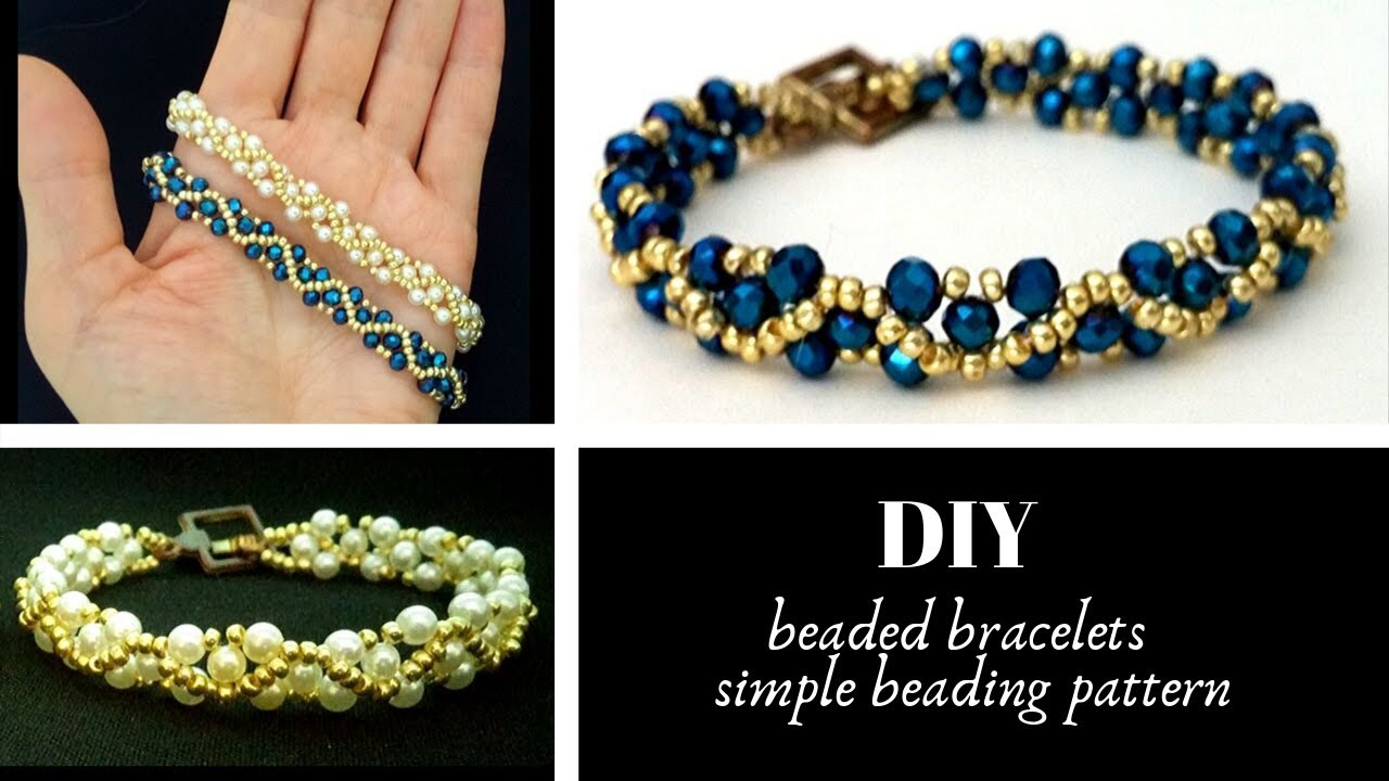 Simple beading patterns for DIY beaded bracelets