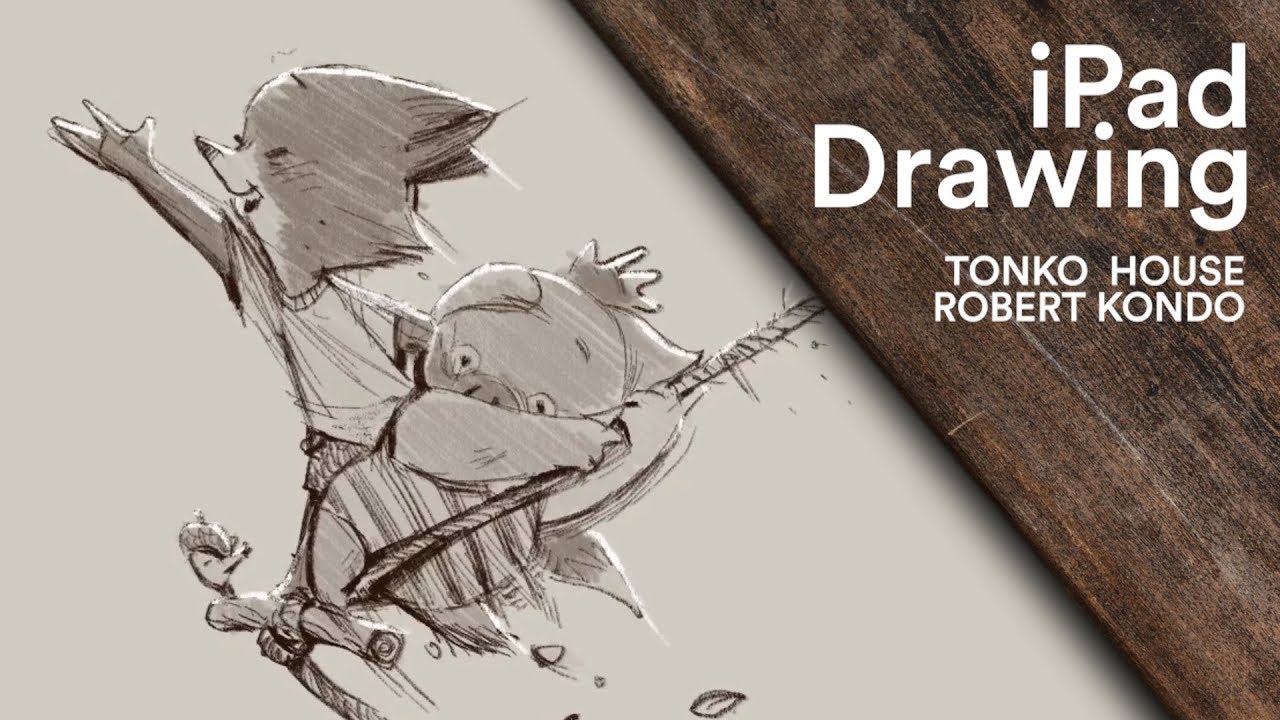 iPad Drawing: Tonko House Dam Keeper (