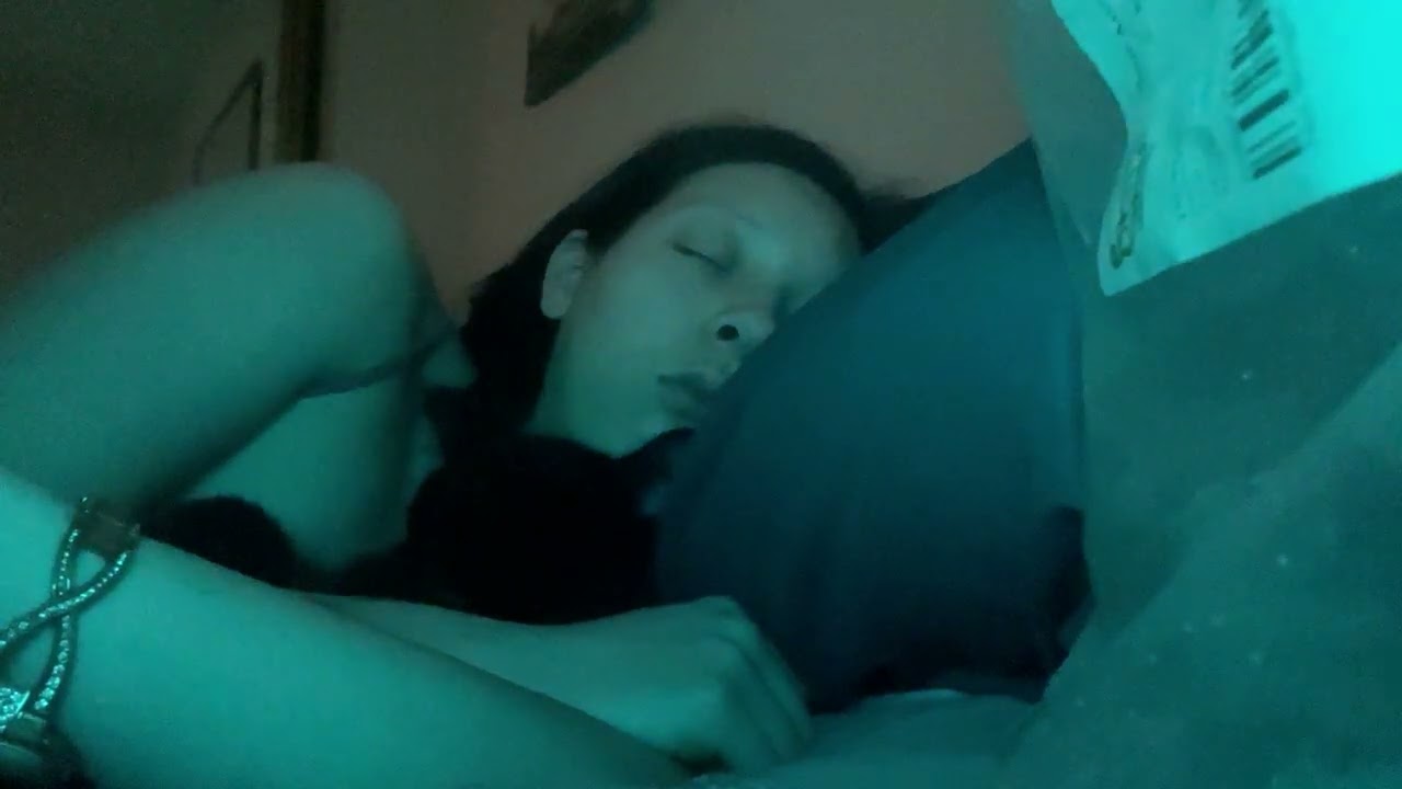 Nighttime Susu Snuggles in colorful lights!