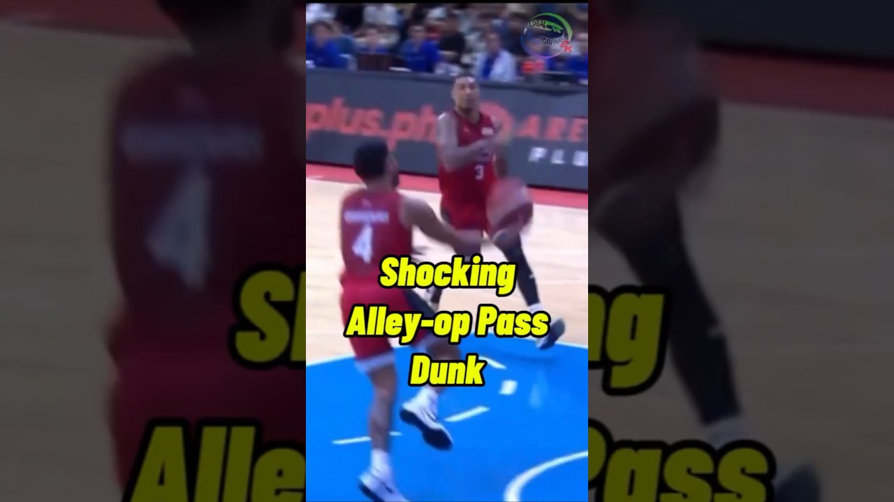 RJ Abarrientos Shocking Alley-op Pass Dunk to Jamie Malonzo! #brgyginebra #nsd #gilaspilipinas