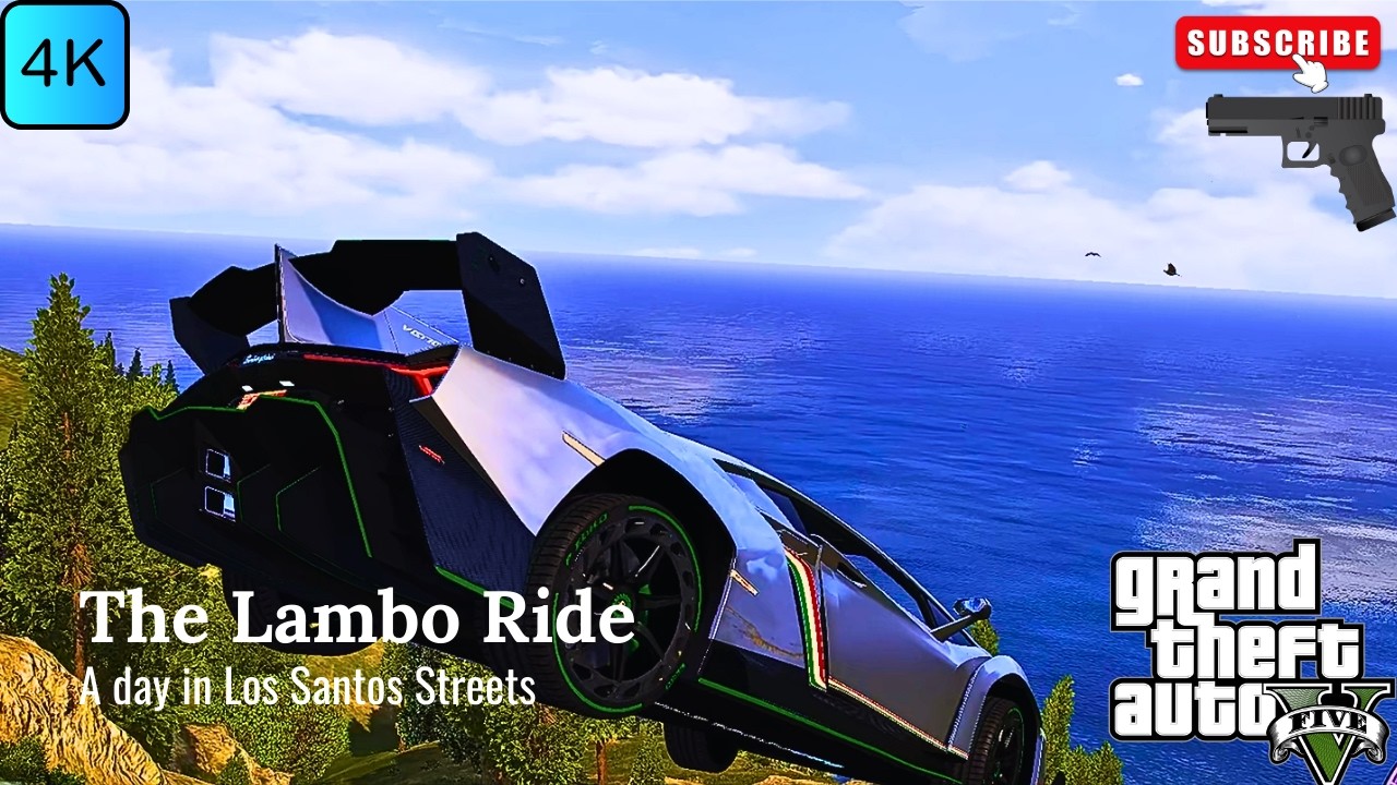 Smooth Lamborghini Cinematic Drive | GTA V