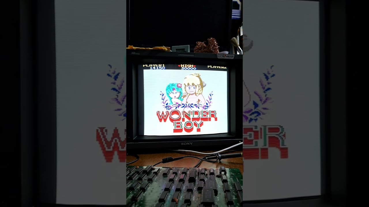Wonder Boy arcade pcb (bootleg)