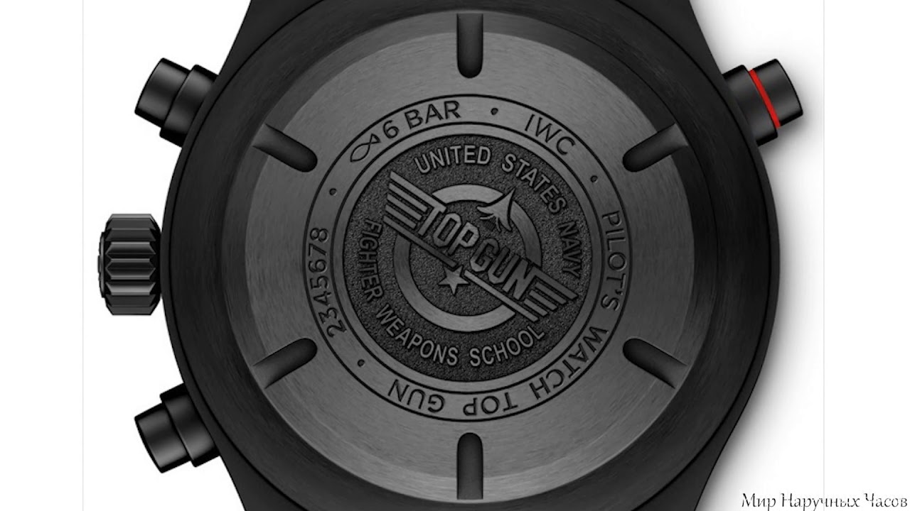 Часовой механизм IWC Pilot&rsquo;s Watch Double Chronograph Top Gun Ceratanium для выставки SIHH 2019
