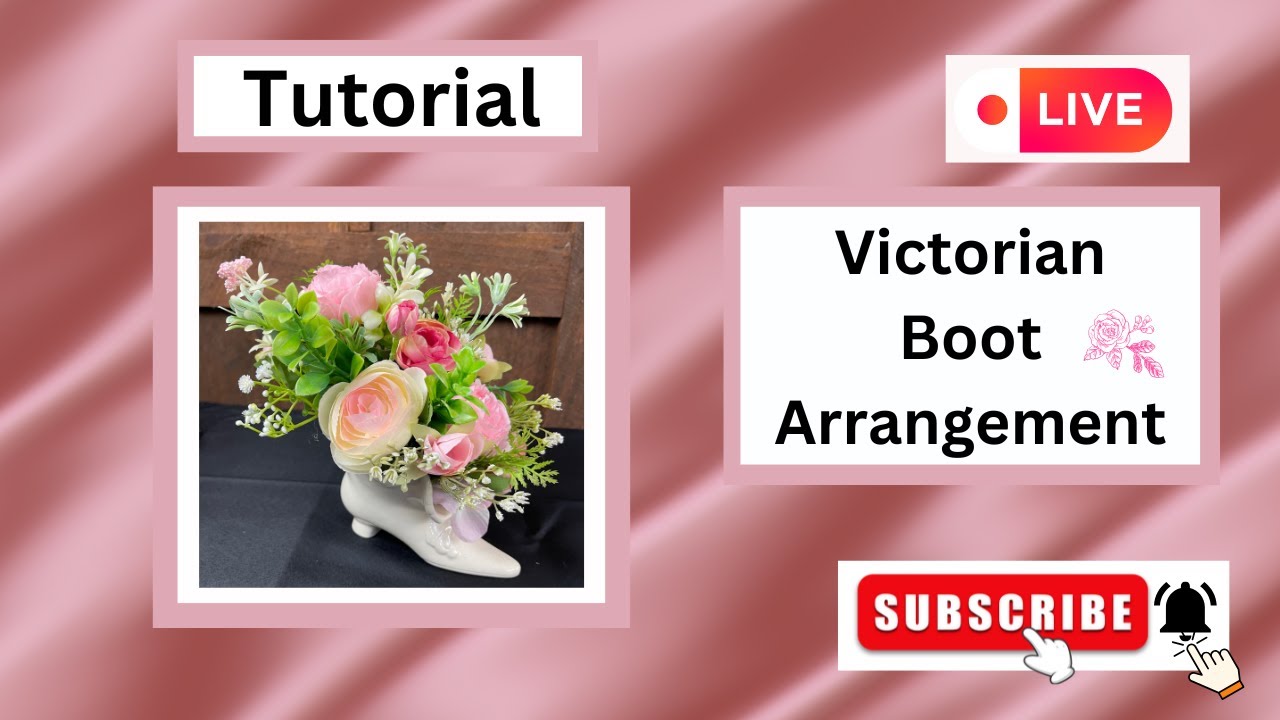 How to Make a Vintage Boot Flower Arrangement, Antique Flea Market Find, Rachel's Unique Crafts