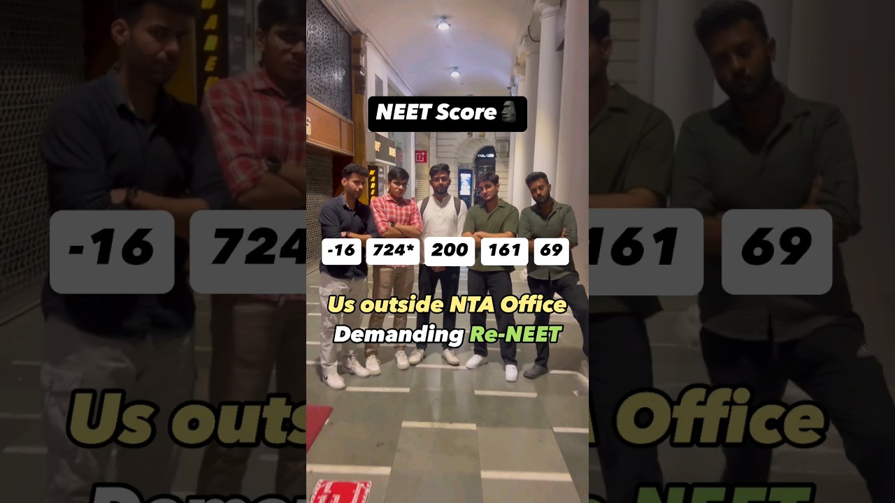 Protest for Re-NEET😡 | Justice for NEET aspirants 👨&zwj;⚕️ #shorts #neetscam #neetexam #neet2024