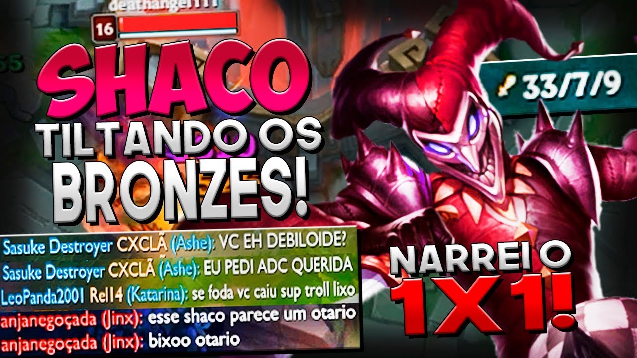 TILTANDO GERAL - PICKARAM 2 ADC E FOI CHAT TÓXICO DO COMEÇO AO FIM! - SHACO JUNGLE - RodiL