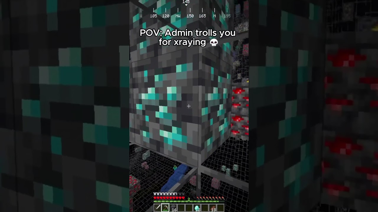 When the Admin starts trolling the cheater 😭 #minecraft