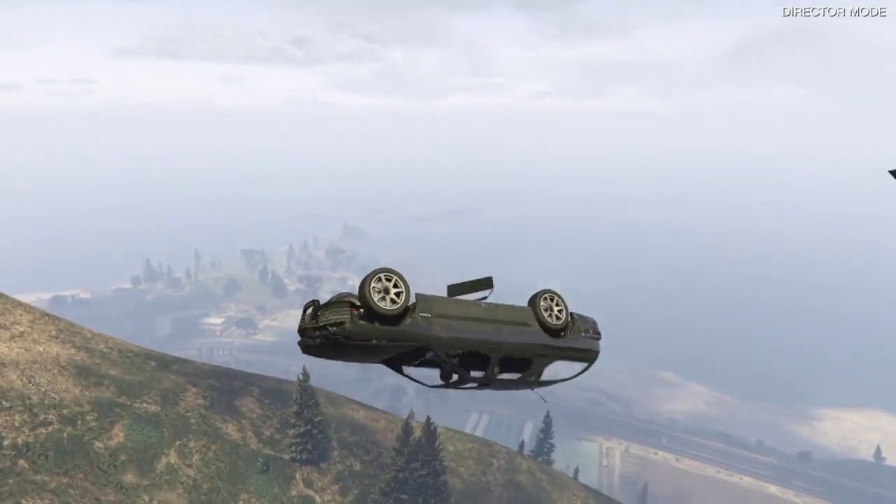 Grand Theft Auto 5 - Driving More American Cars off Mt Chiliad (GTA 5 Mount Chiliad)