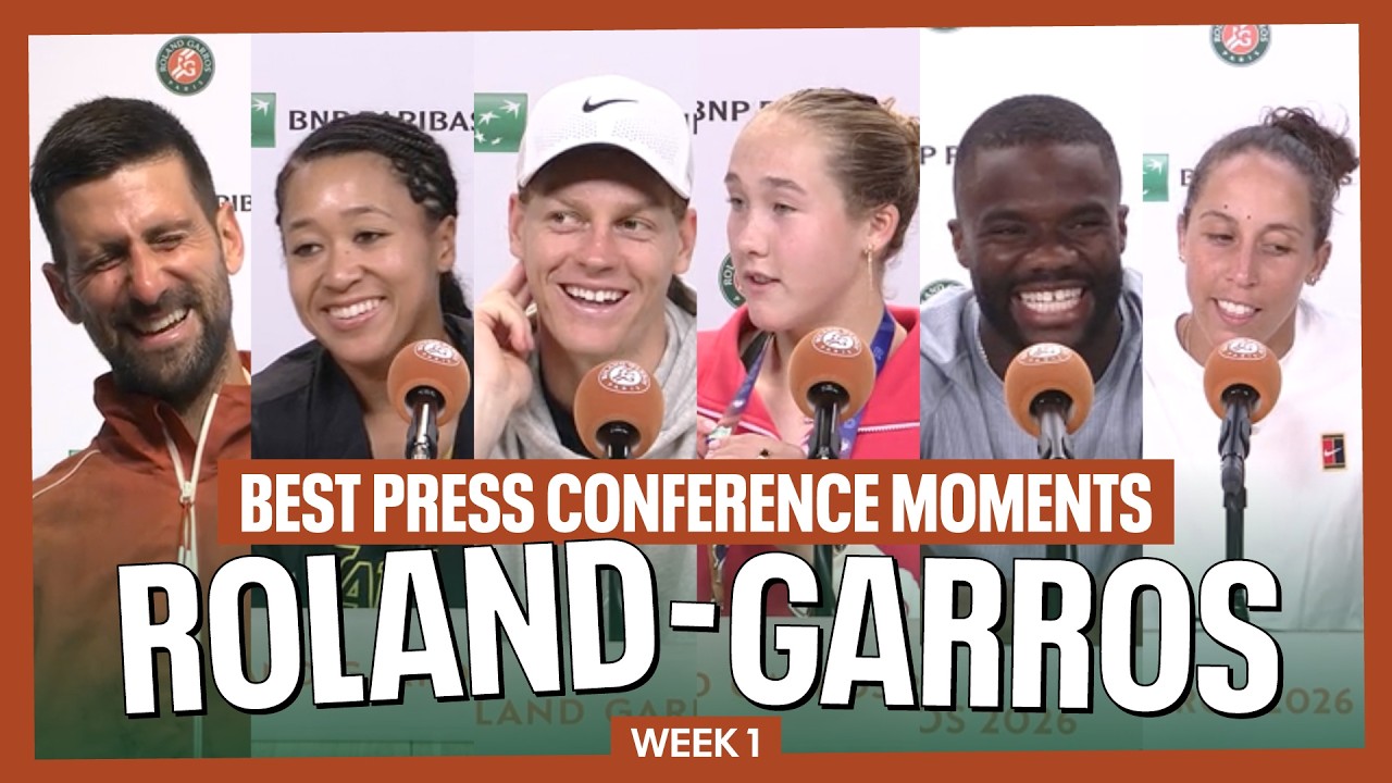 BEST PRESS CONFERENCE MOMENTS from Roland Garros (so far!) 🎙️