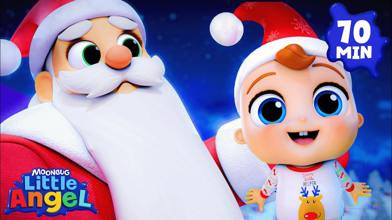 Jingle Bells Christmas Fun 🎅🔔 | Little Angel And Friends Kid Songs