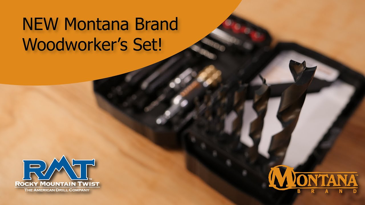 BEST DRILL BIT TOOL SET- Montana Brand's NEW Deluxe Woodworker Set- MAKE WOODWORKING EASY & PRECISE!
