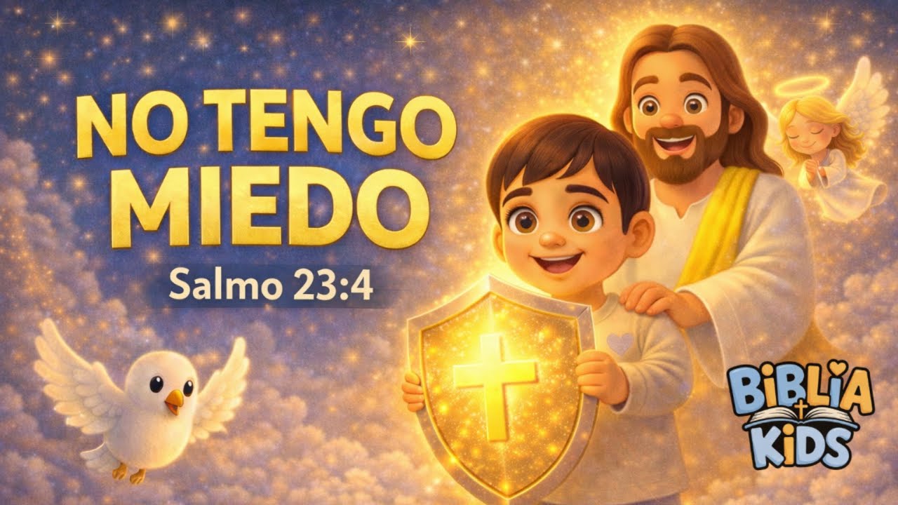 No Tengo Miedo 🛡️ | Salmo 23:4 | Canción Infantil Cristiana | Biblia Kids