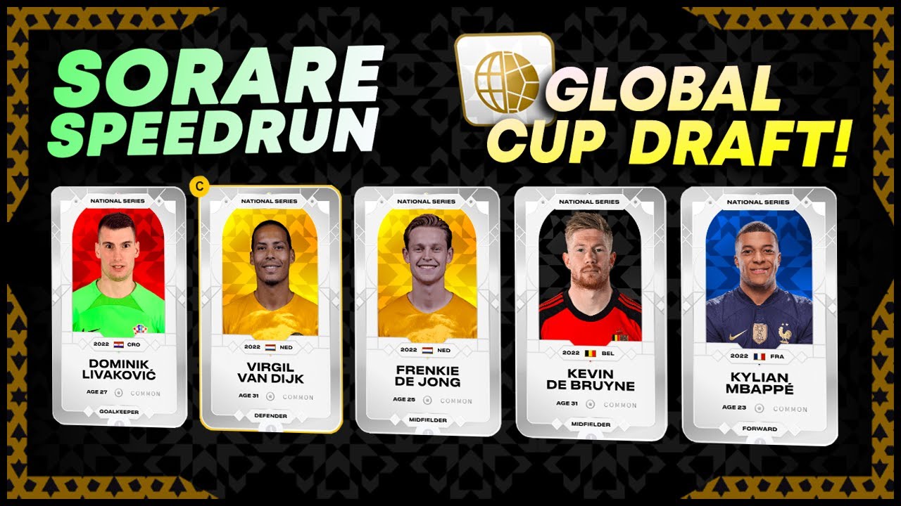 My GLOBAL CUP DRAFT! | Sorare RTG Speedrun