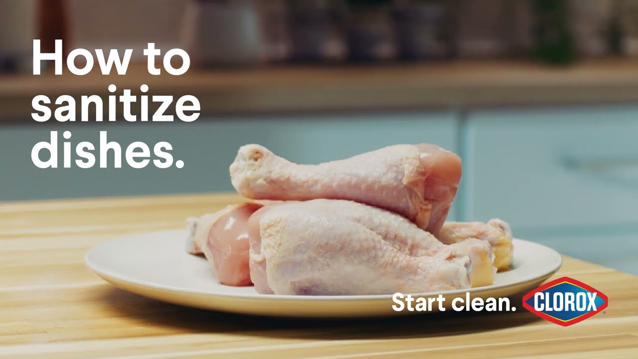 How to Sanitize Dishes with Clorox Bleach