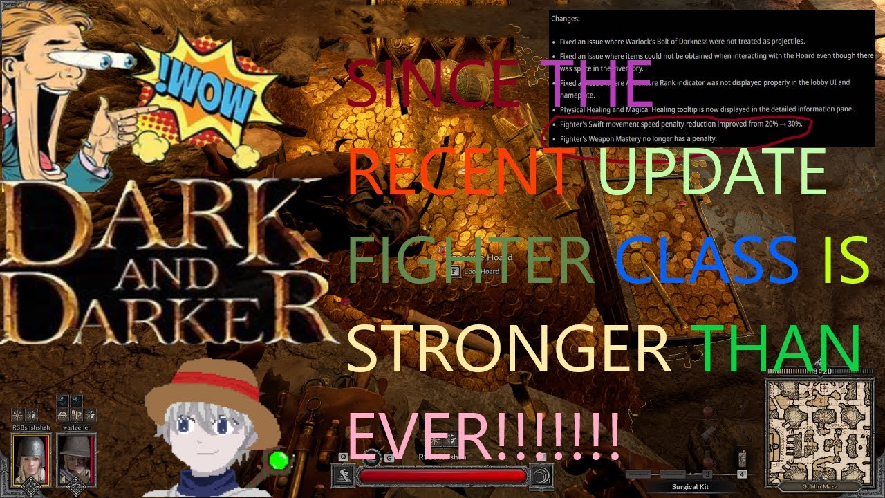 [DARK and DARKER] THE FIGHTER CLASS IS STRONGER THAN EVER since the new update😂