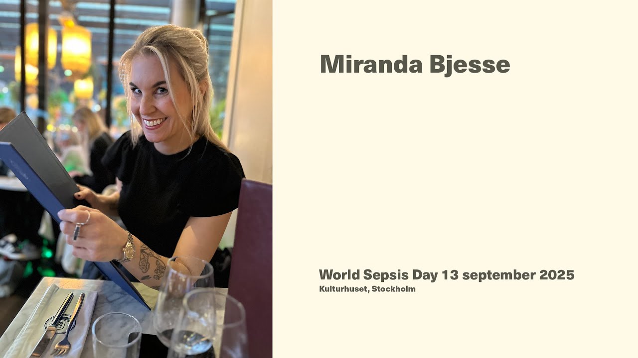 World Sepsis Day 2025 - Intervju med Miranda Bjesse