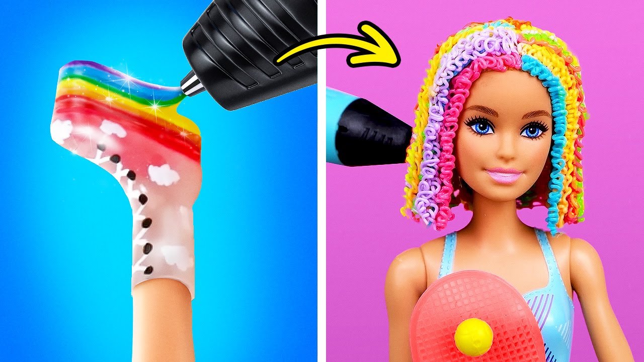From Dull Doll to the Superstar!✨🎤Beauty Makeover & Crafts by Slick Slime Sam's Maker World