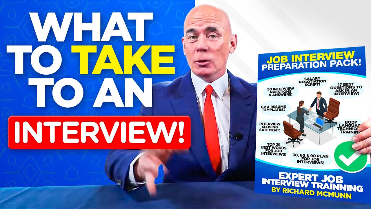 WHAT TO TAKE TO AN INTERVIEW! (The 4 ESSENTIAL ITEMS you MUST TAKE to a JOB INTERVIEW to PASS!)