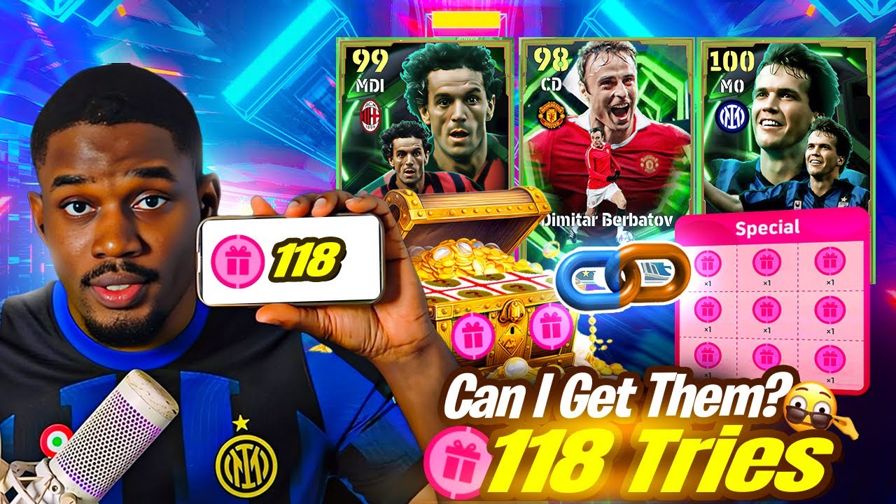 118 FREE TRIES!😱Prof BOF opens EPIC TREASURE LINK pack for EPIC MATTHAUS, CHIELLINI & BERBATOV