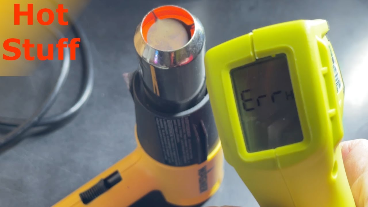 Wagner HT1000 Heat Gun vs Ryobi Thermometer IR002ID