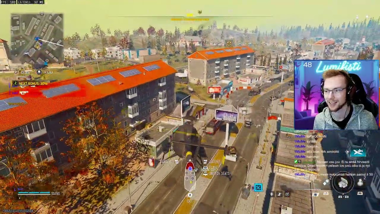 30 bombs all day long!