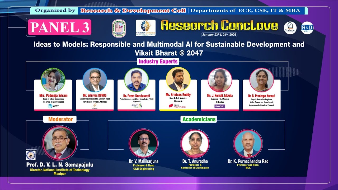Panel Discussion | Ideas to Models: Responsible & Multimodal AI | Research Conclave 2026