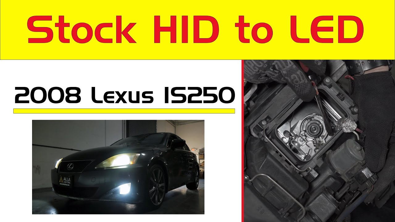 Замена комплектов для замены светодиодных ламп HID-фар Lexus IS250