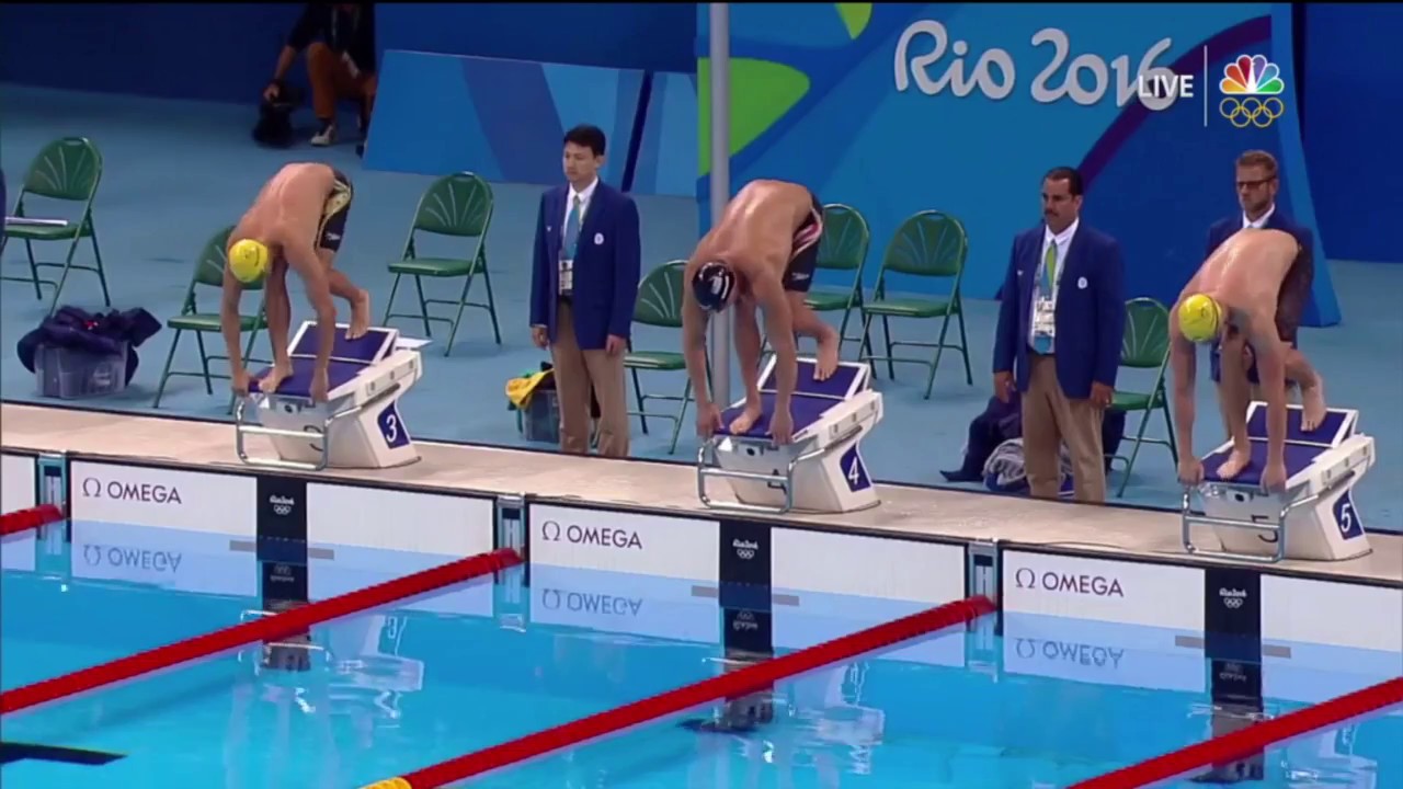 2016 Rio Olympics Men's 100m Free Final race