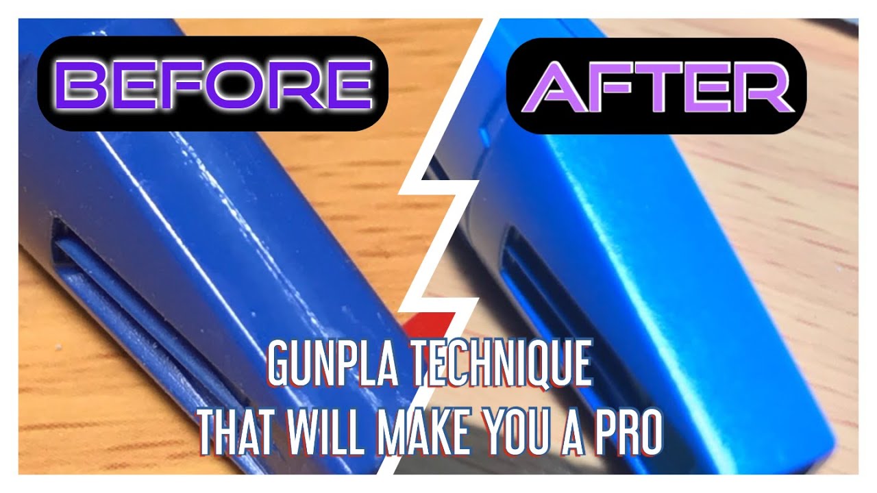 Gunpla Technique: Removing Seam Lines on Complicated Parts