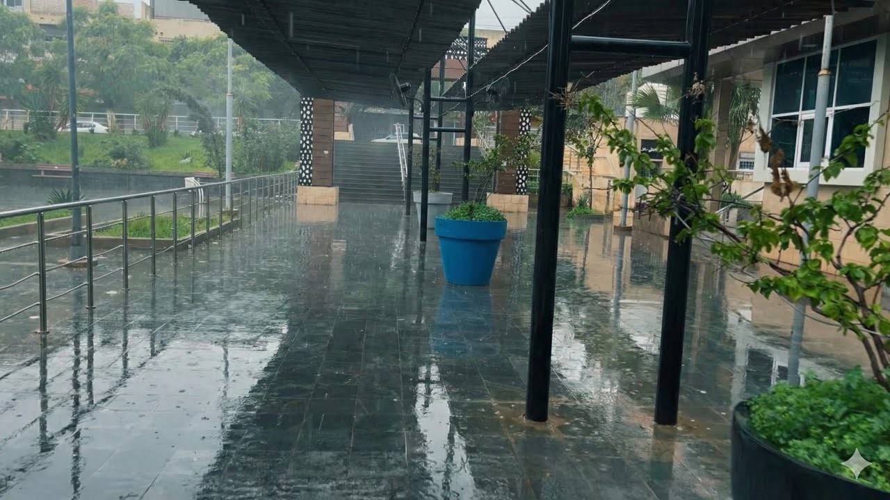 Walking Alone in the Rain | Empty City Sounds for Sleep (No Talking)