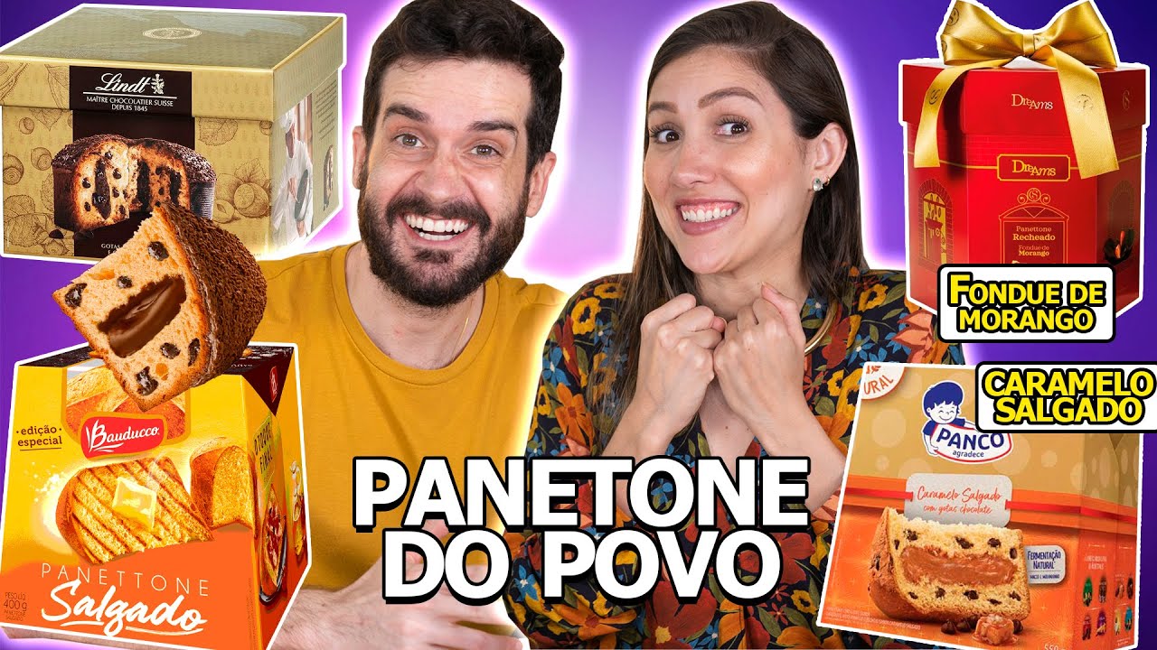 PROVANDO PANETONE | PANETONE SALGADO, FONDUE de MORANGO, CARAMELO SALGADO | PANETONE DO POVO #1