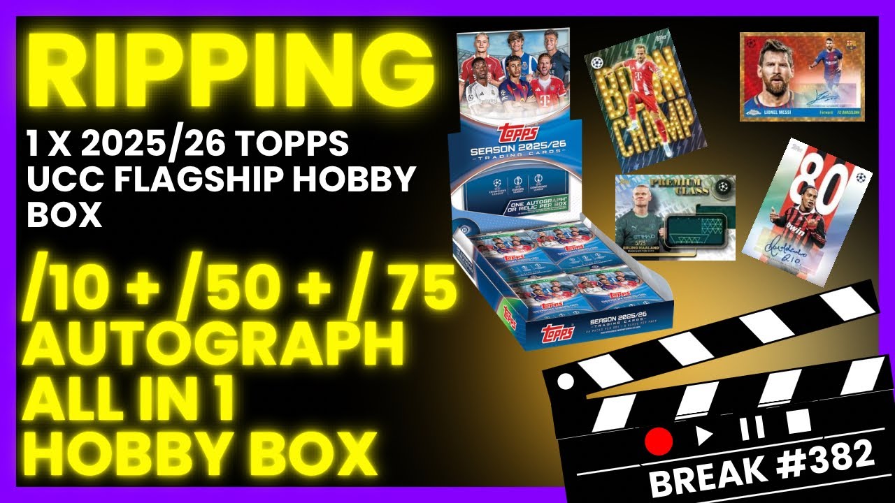 /10 + /50 + /75 + legend autograph in 2025/26 Topps UCC Flagship Hobby Box #topps