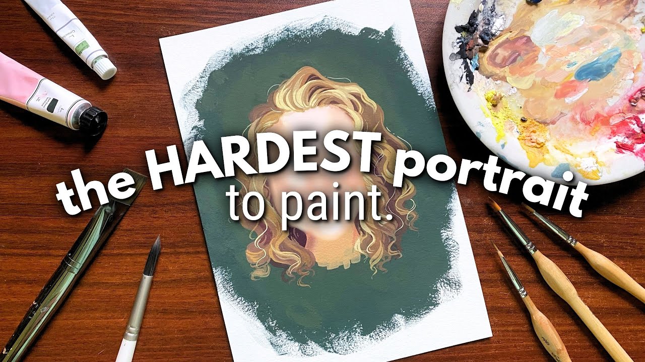 Cozy Artist Q&A + Painting the HARDEST Portrait of the 100 Heads Challenge
