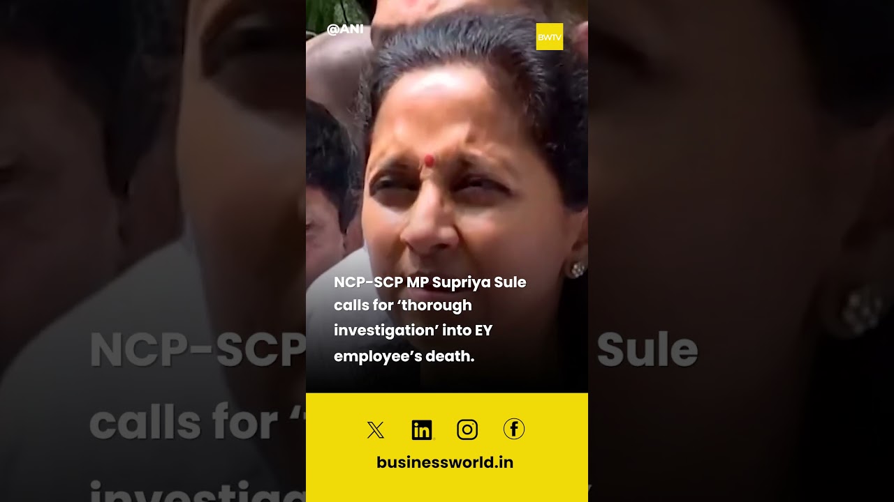 NCP SCP MP SupriyaSule calls for &lsquo;thorough investigation&rsquo; into EY employee s death #shorts