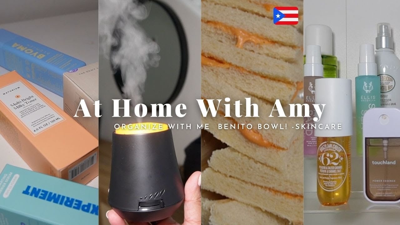 AT HOME WITH AMY VLOG 🏠 LIFE LATELY, CLEAN WITH ME, GIRL TIME, BENITO BOWL!! | AMY GLAM ✨