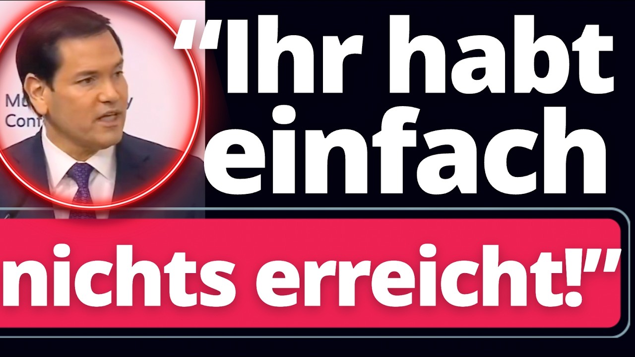 EIL: Rubio rechnet gnadenlos mit Baerbock und UN ab!