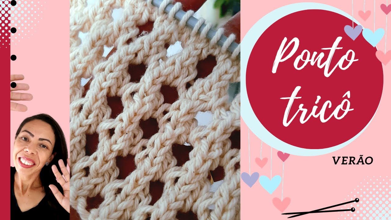 COMO FAZER PONTO FANTASIA EM TRICÔ PARA VERÃO - PONTO FÁCIL EM TRICÔ - TRICÔ PARA INICIANTE